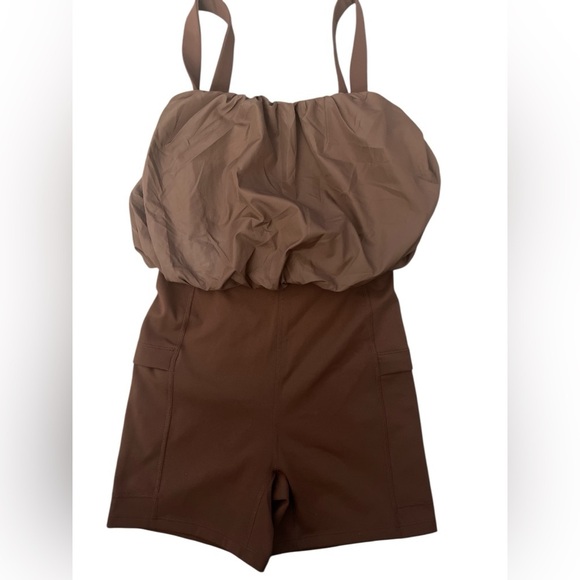 FREE PEOPLE Movement Womens Bubble
Trouble Onesie Black Walnut Brown Size XS New - Picture 3 of 8